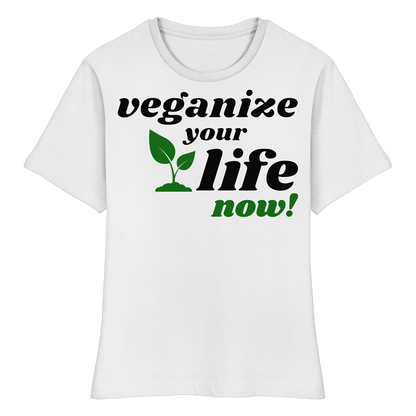 Damen Bio T-Shirt: 'veganize your life' T-Shirt | vegwear 