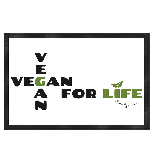 vegwear "vegan for life" - Fußmatte 60x40cm