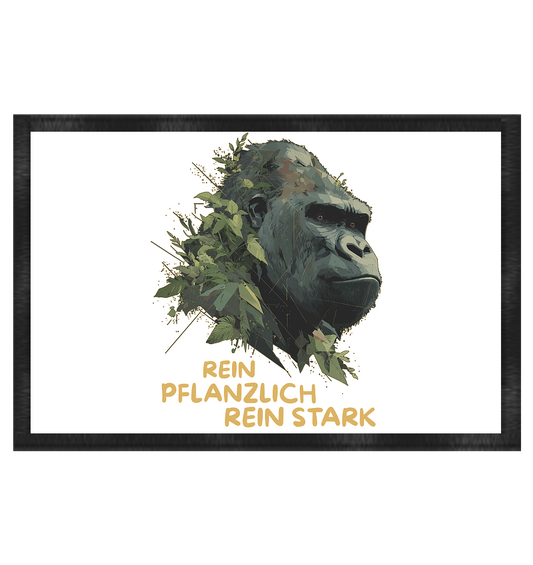 vegwear "Gorilla, rein pflanzlich rein stark" - Fußmatte 60x40cm