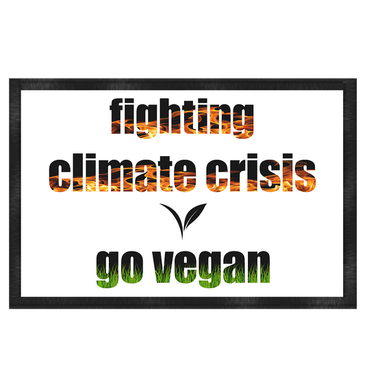 Motiv "fighting climate cirsis" - Fußmatte