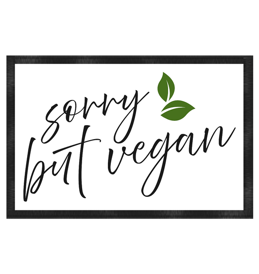vegwear "sorry but vegan" - Doormat 60x40cm