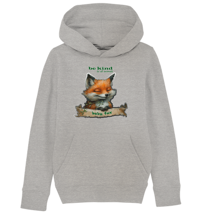 Motif "Baby Fox" - Children's organic hoodie / hooded sweatshirt