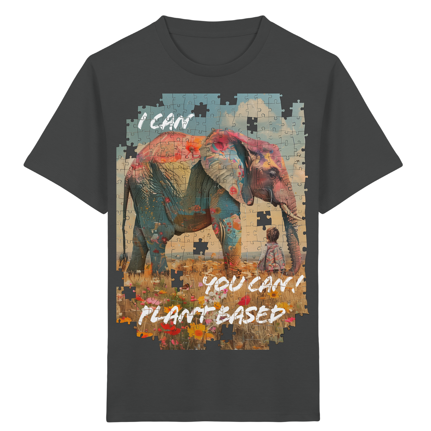 vegwear "I can you can"- unisex Kinder T-Shirt, bio, vegan