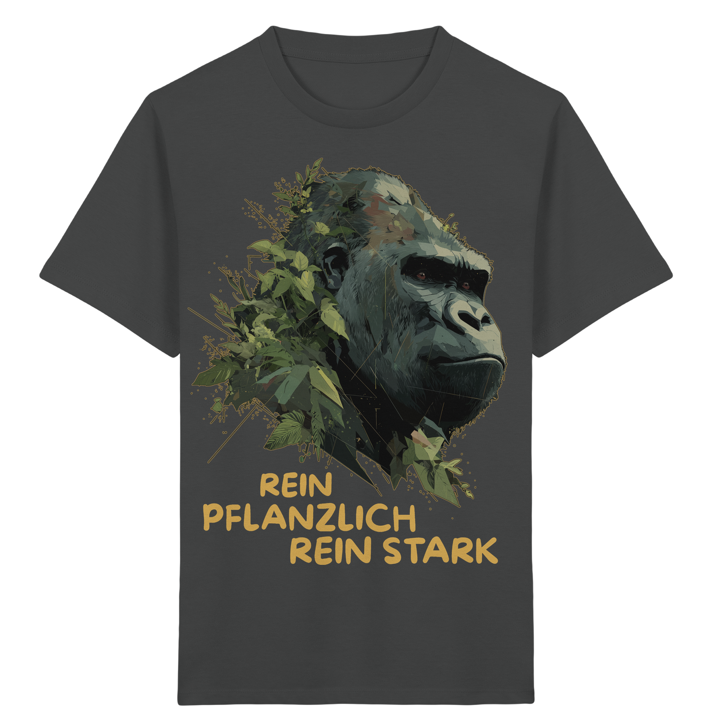 vegwear "Gorilla, rein pflanzlich rein stark" - unisex Kids T-Shirt, bio vegan