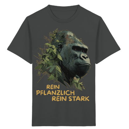 vegwear "Gorilla, rein pflanzlich rein stark" - unisex Kids T-Shirt, bio vegan
