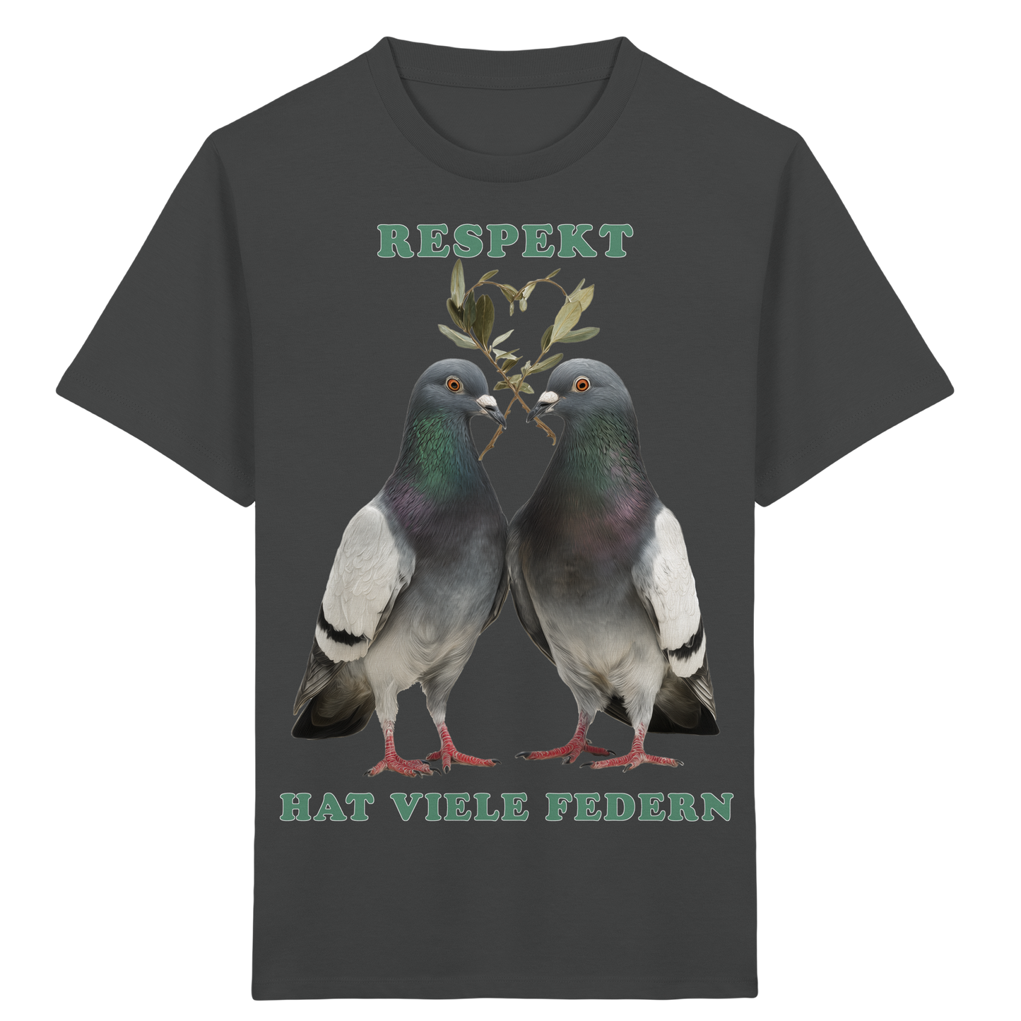 vegwear "Respekt hat viele Federn" - unisex Bio Kids Shirt