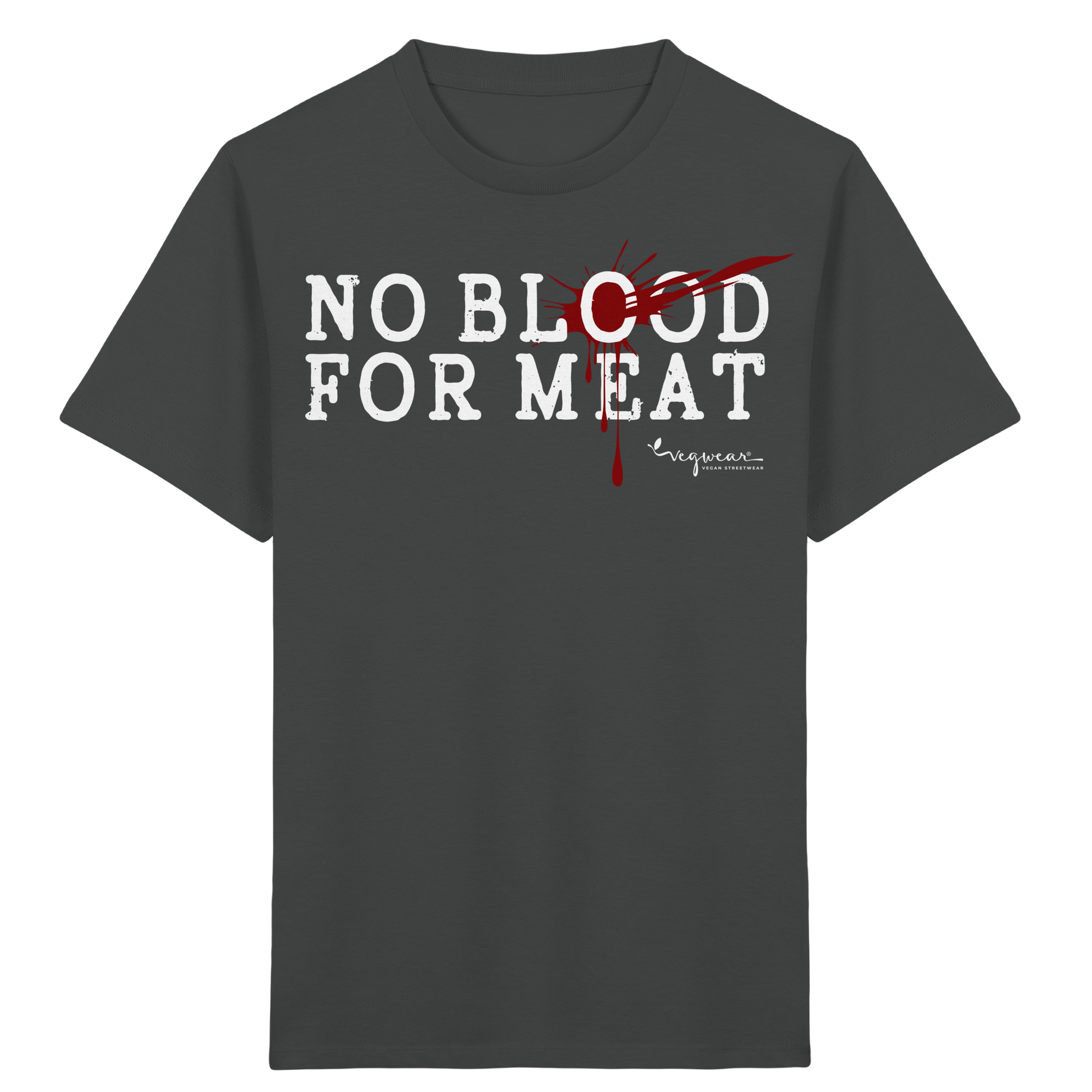 Bio-T-Shirt für Kinder: "no blood for meat" Bio-T-Shirt | vegwear