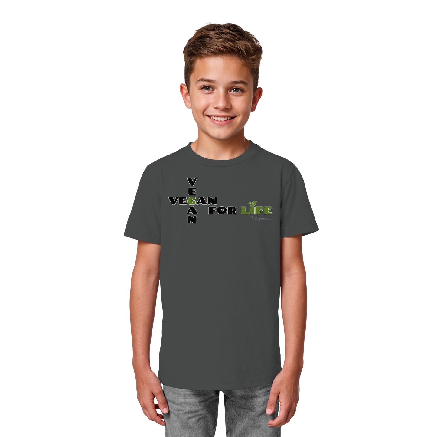 vegwear "vegan for life" - unisex Kids Organic T-Shirt