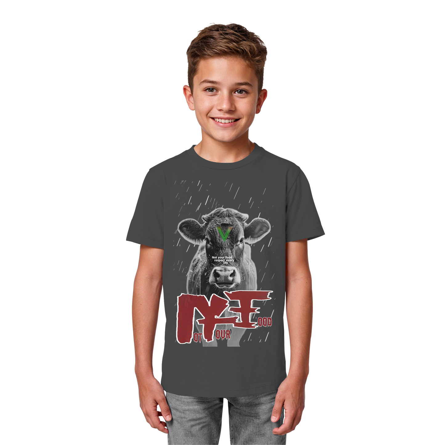 vegwear "not your food" - unisex Kids Bio Shirt, vegan, fair