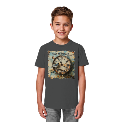 vegwear "time to protect nature" - unisex Kinder T-Shirt, nachhaltige Mode