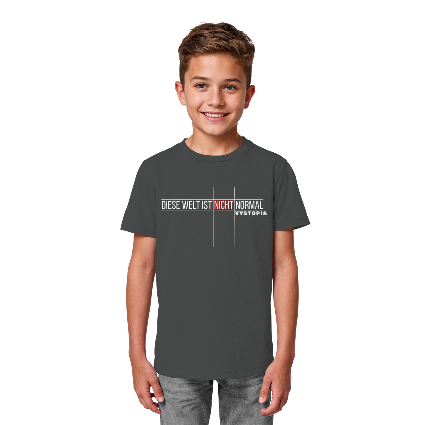 vegwear "Diese Welt ist nicht normal" - unisex Kids Bio T-Shirt