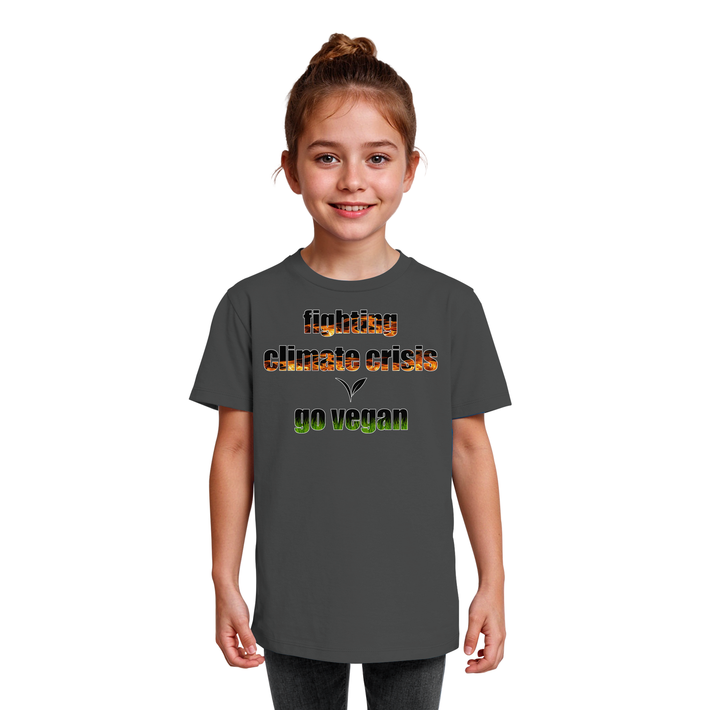 vegwear "fighting climate crisis" - Kids Bio T-Shirt für kleine Weltverbesserer