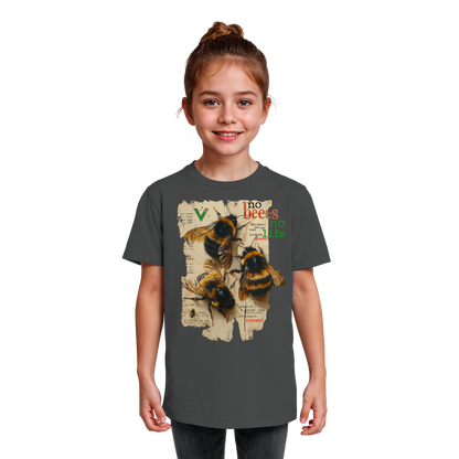 vegwear "no bees no life" - Kinder bio T-Shirt