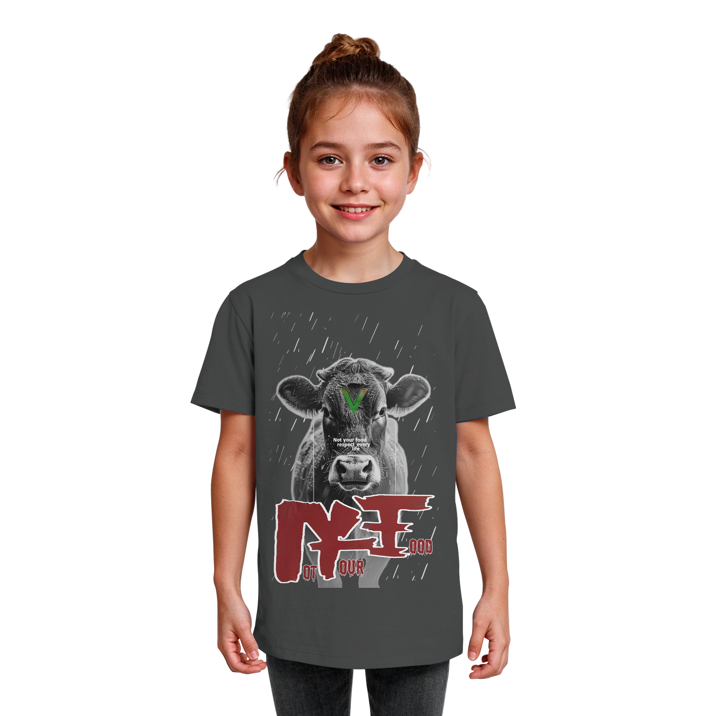 vegwear "not your food" - unisex Kids Bio Shirt, vegan, fair