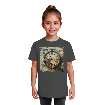 vegwear "time to protect nature" - unisex Kinder T-Shirt, nachhaltige Mode