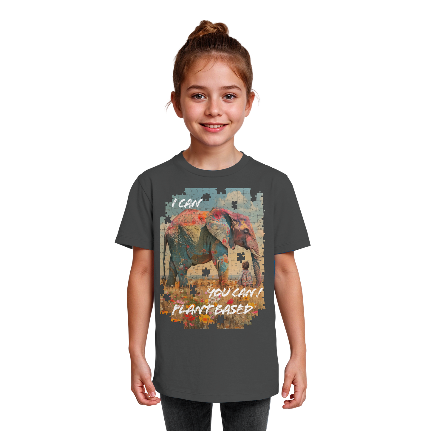 vegwear "I can you can"- unisex Kinder T-Shirt, bio, vegan