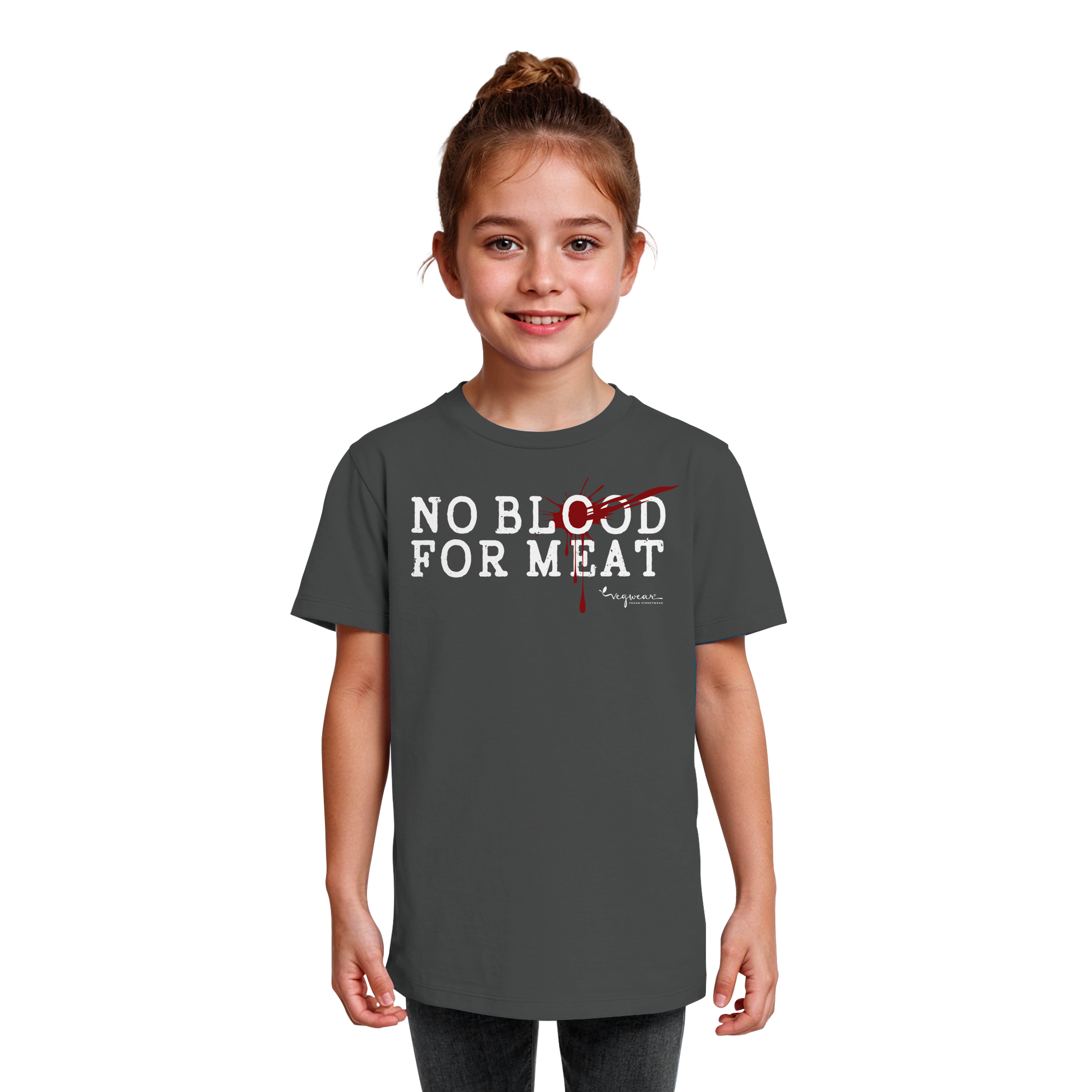 Bio-T-Shirt für Kinder: "no blood for meat" Bio-T-Shirt | vegwear