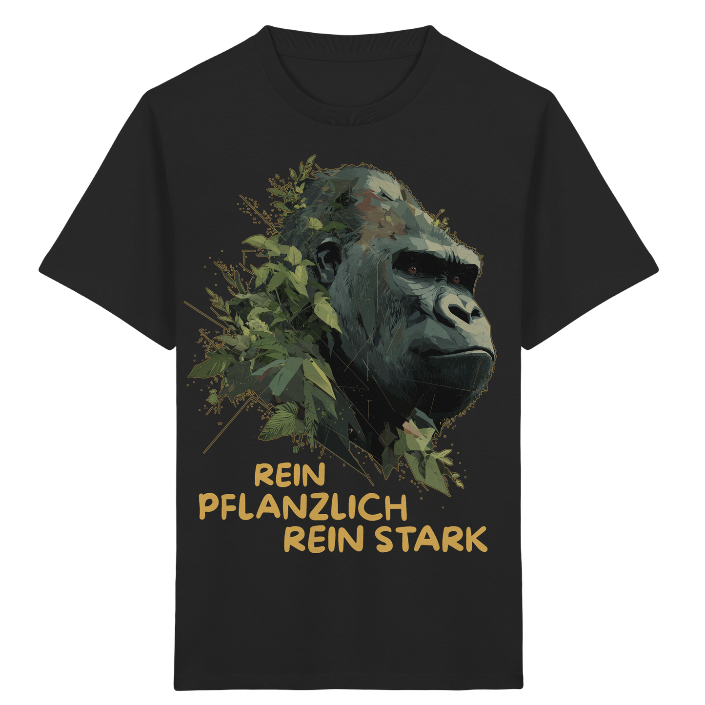 vegwear "Gorilla, rein pflanzlich rein stark" - unisex Kids T-Shirt, bio vegan