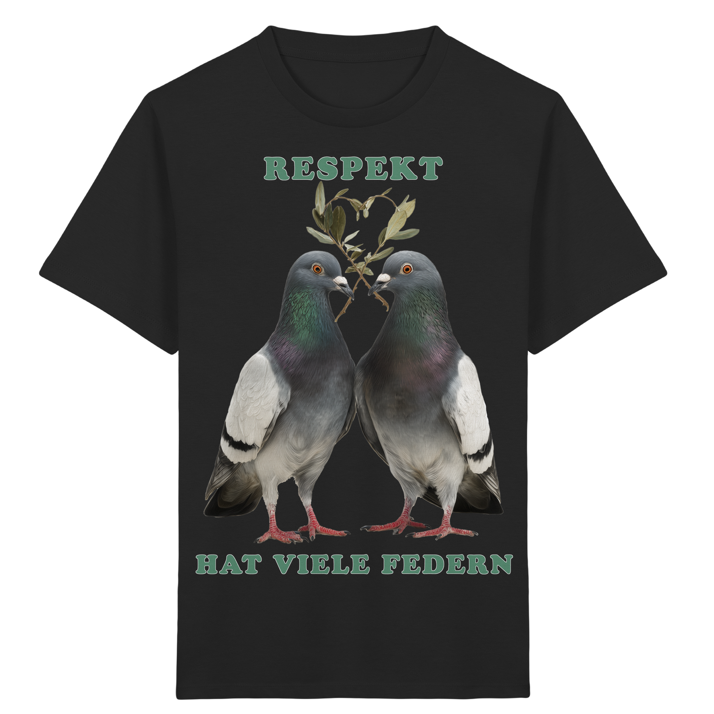vegwear "Respekt hat viele Federn" - unisex Bio Kids Shirt