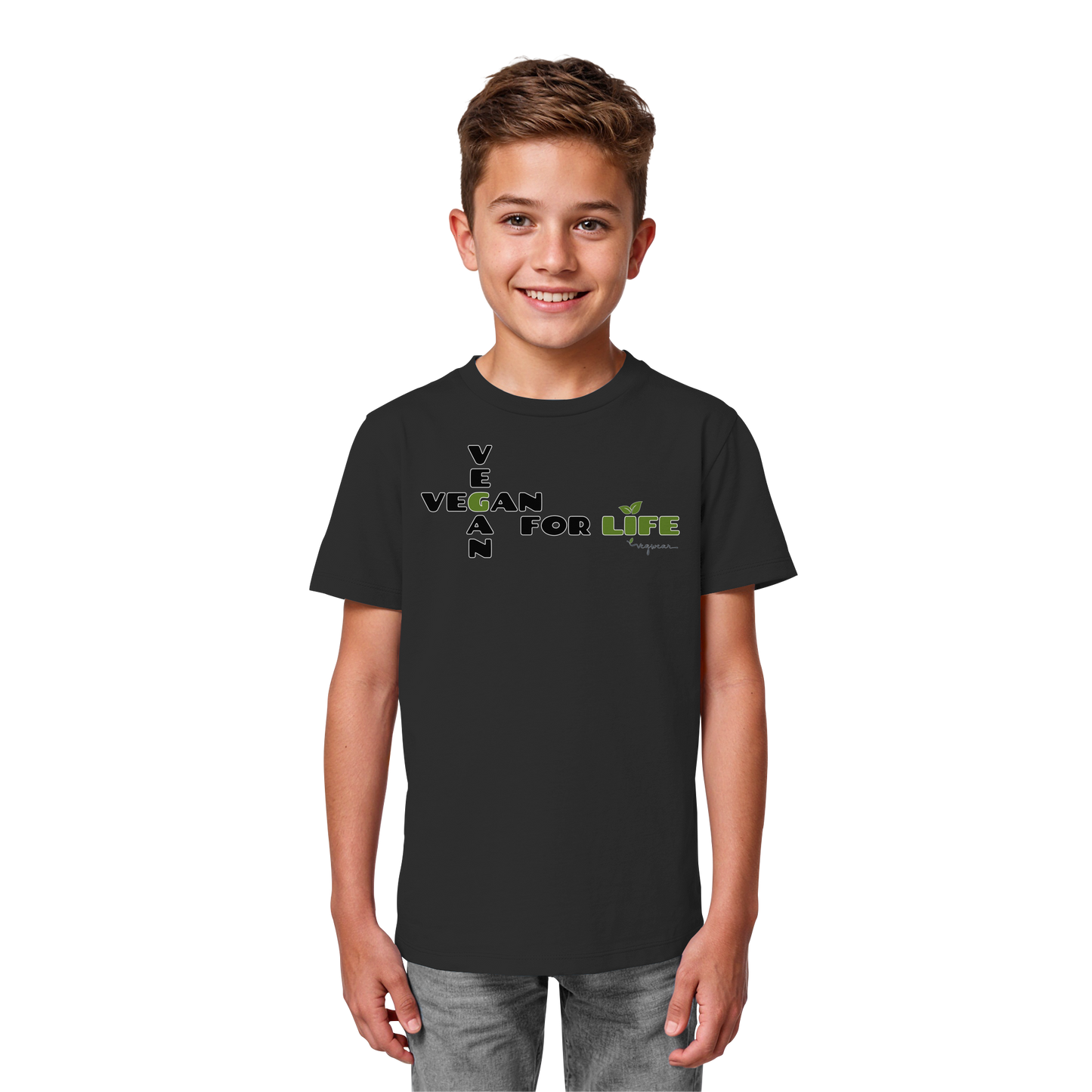 vegwear "vegan for life" - unisex Kids Organic T-Shirt