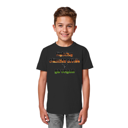 vegwear "fighting climate crisis" - Kids Bio T-Shirt für kleine Weltverbesserer