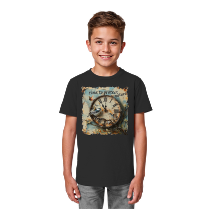 vegwear "time to protect nature" - unisex Kinder T-Shirt, nachhaltige Mode