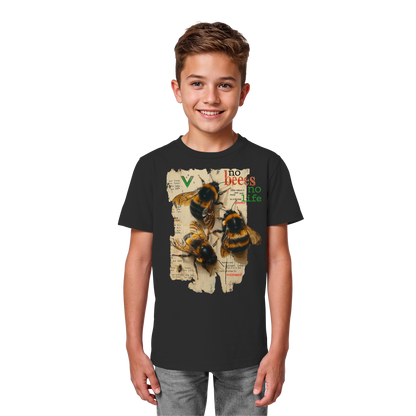 vegwear "no bees no life" - Kinder bio T-Shirt