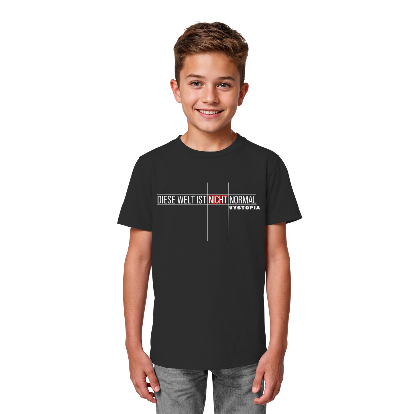 vegwear "Diese Welt ist nicht normal" - unisex Kids Bio T-Shirt