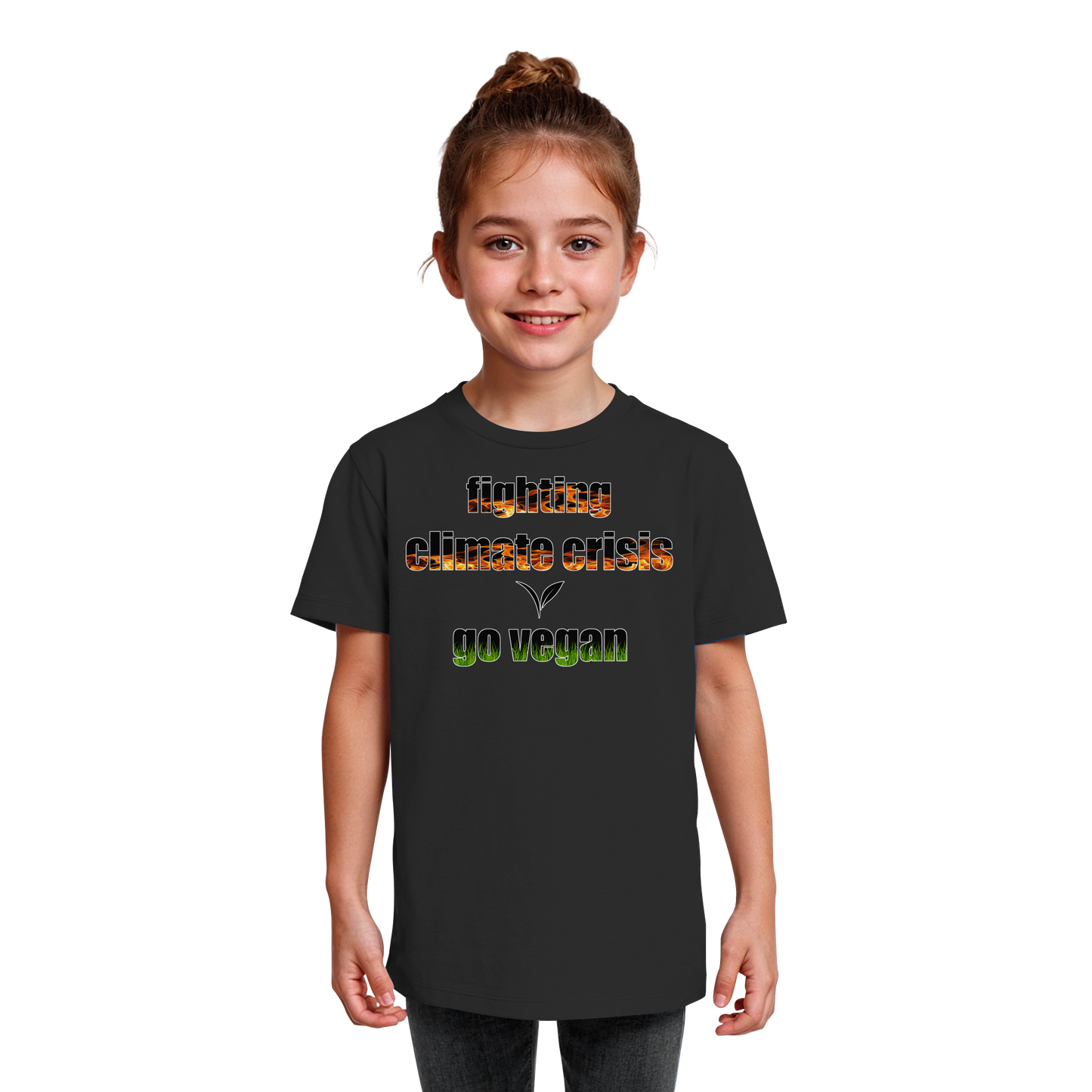 vegwear "fighting climate crisis" - Kids Bio T-Shirt für kleine Weltverbesserer
