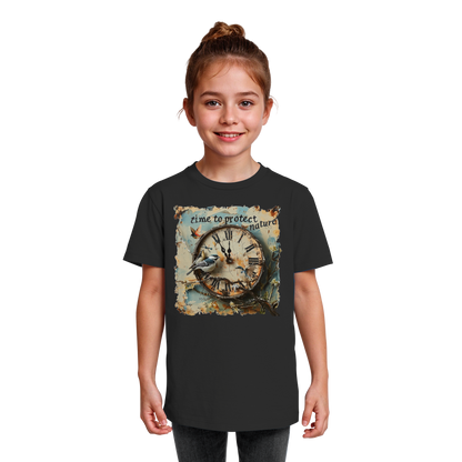 vegwear "time to protect nature" - unisex Kinder T-Shirt, nachhaltige Mode