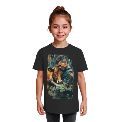 vegwear "friends not food" - unisex Kids bio T-Shirt, vegan, fair