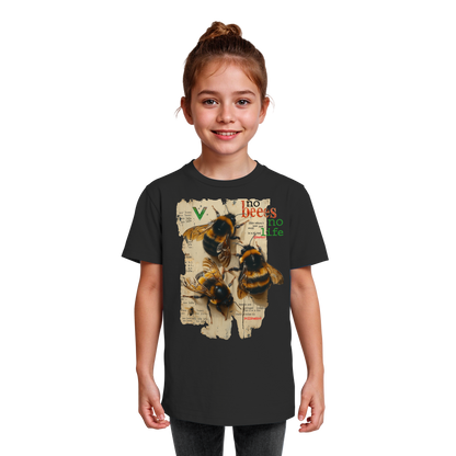 vegwear "no bees no life" - Kinder bio T-Shirt