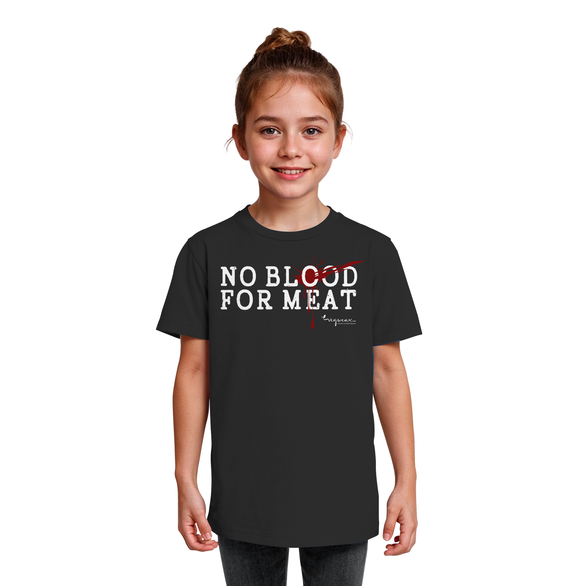 Bio-T-Shirt für Kinder: "no blood for meat" Bio-T-Shirt | vegwear