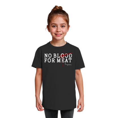Bio-T-Shirt für Kinder: "no blood for meat" Bio-T-Shirt | vegwear
