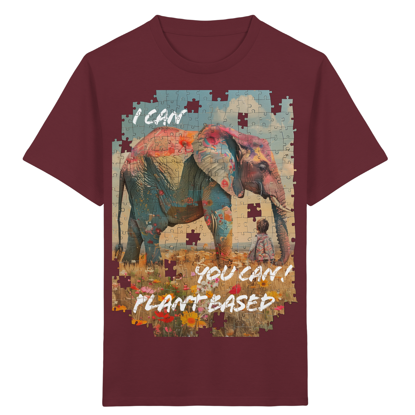vegwear "I can you can"- unisex Kinder T-Shirt, bio, vegan