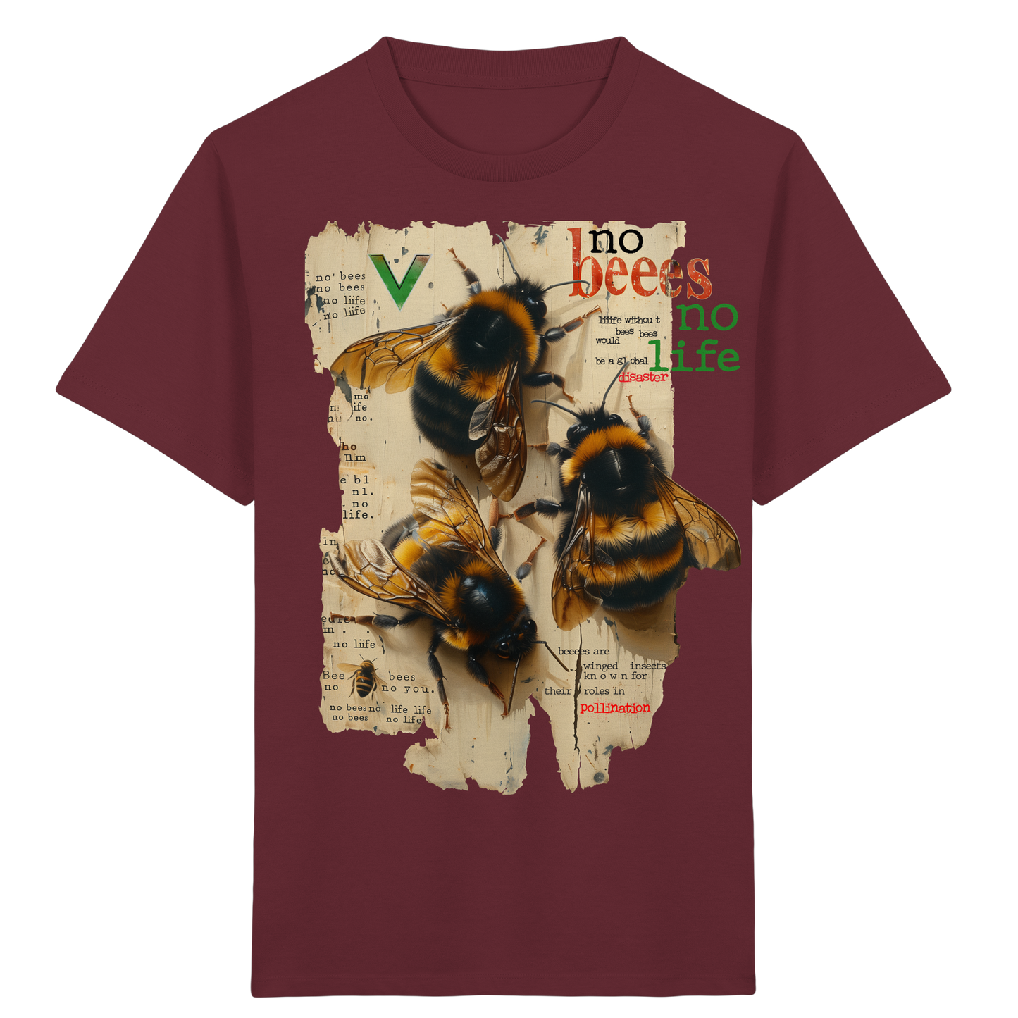vegwear "no bees no life" - Kinder bio T-Shirt