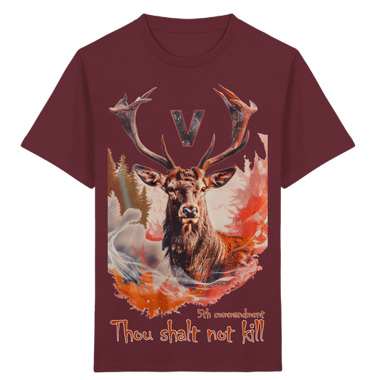 unisex Kids Bio T-Shirt: 'thou shalt not kill 5th' | vegwear 