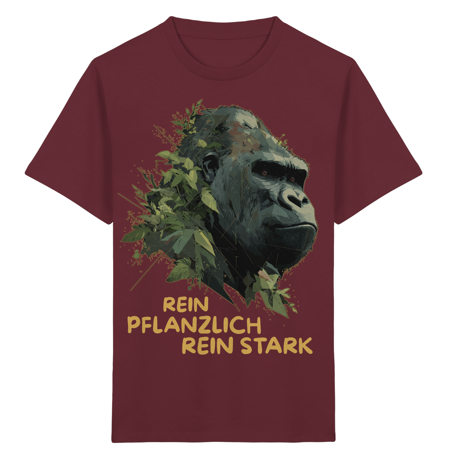 vegwear "Gorilla, rein pflanzlich rein stark" - unisex Kids T-Shirt, bio vegan