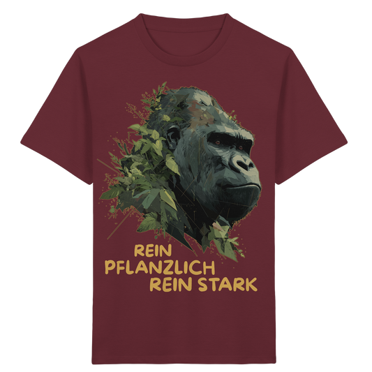 vegwear "Gorilla, rein pflanzlich rein stark" - unisex Kids T-Shirt, bio vegan