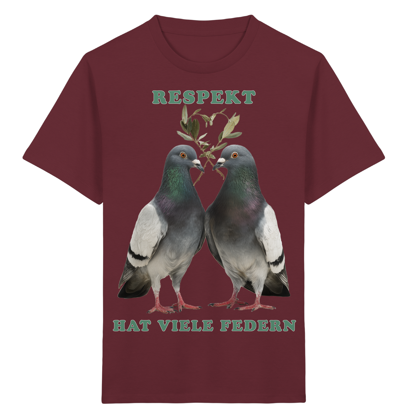 vegwear "Respekt hat viele Federn" - unisex Bio Kids Shirt