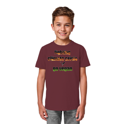 vegwear "fighting climate crisis" - Kids Bio T-Shirt für kleine Weltverbesserer