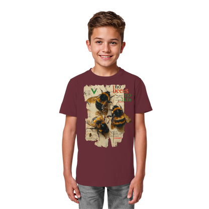 vegwear "no bees no life" - Kinder bio T-Shirt