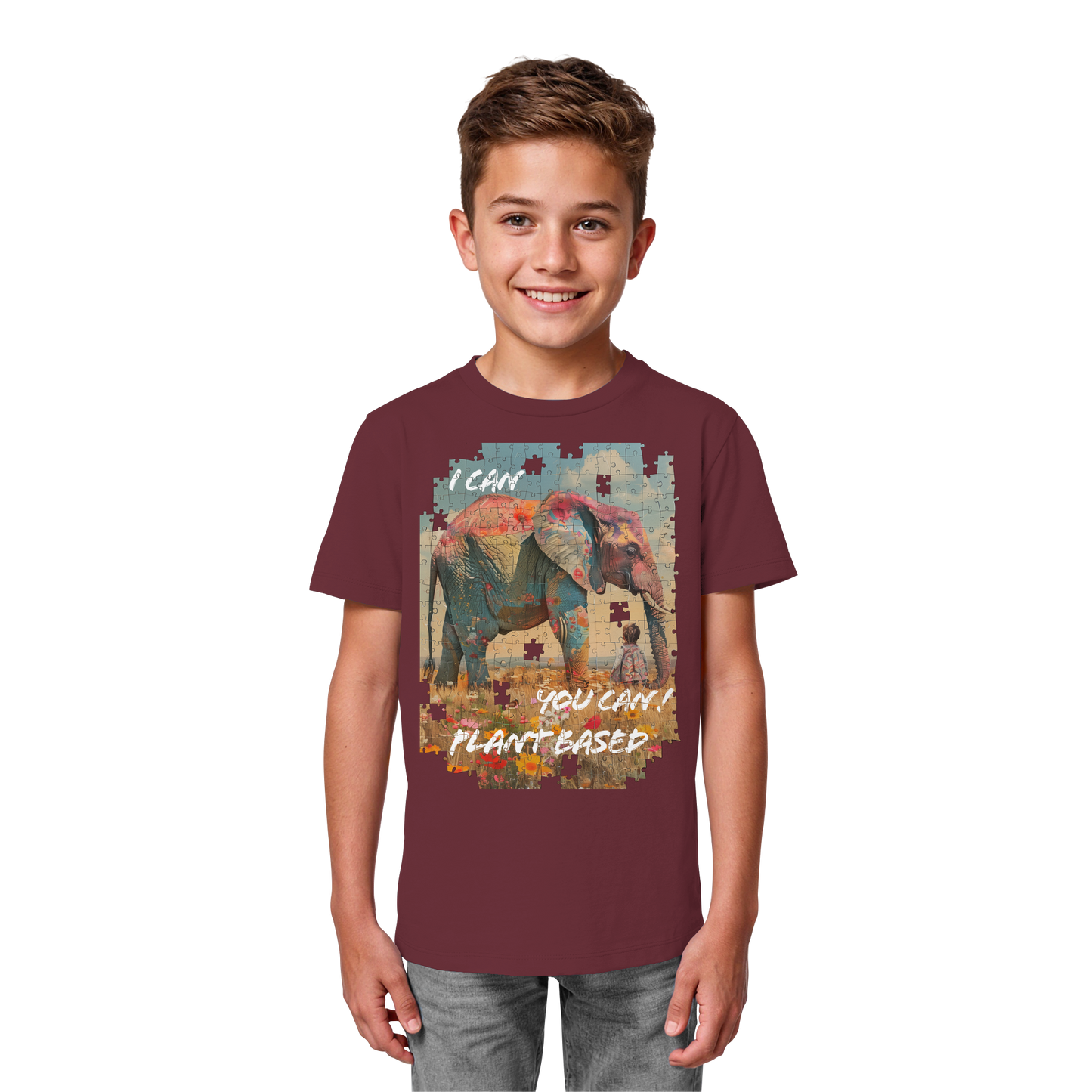 vegwear "I can you can"- unisex Kinder T-Shirt, bio, vegan