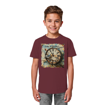 vegwear "time to protect nature" - unisex Kinder T-Shirt, nachhaltige Mode