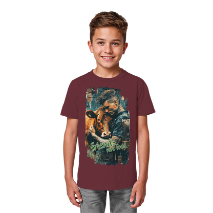 vegwear "friends not food" - unisex Kids bio T-Shirt, vegan, fair