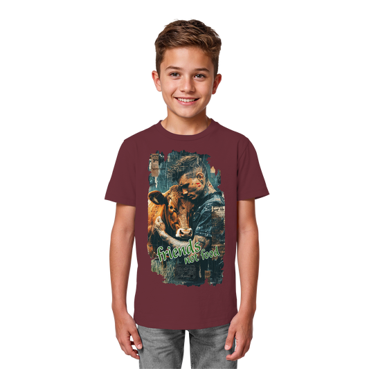 vegwear "friends not food" - unisex Kids bio T-Shirt, vegan, fair