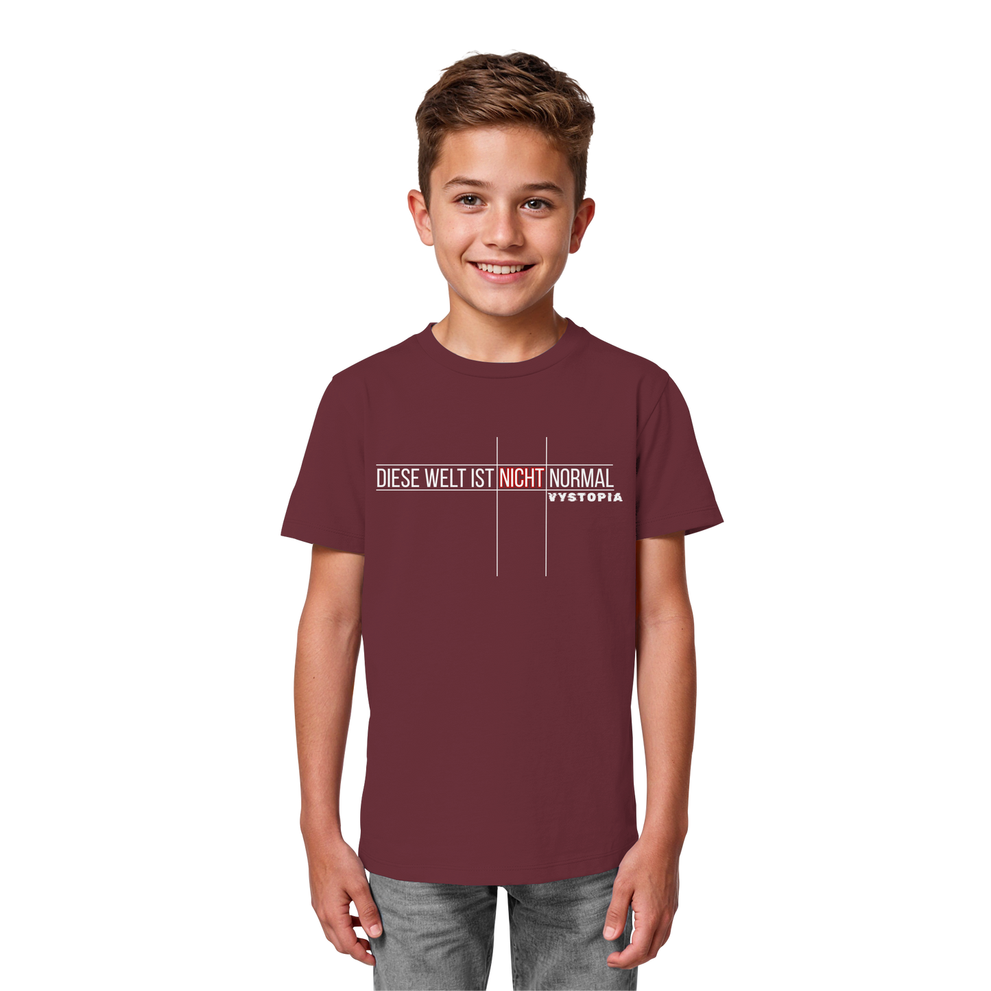 vegwear "Diese Welt ist nicht normal" - unisex Kids Bio T-Shirt