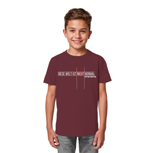 vegwear "Diese Welt ist nicht normal" - unisex Kids Bio T-Shirt