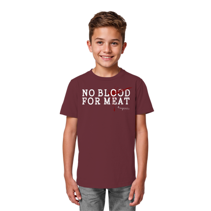 Bio-T-Shirt für Kinder: "no blood for meat" Bio-T-Shirt | vegwear