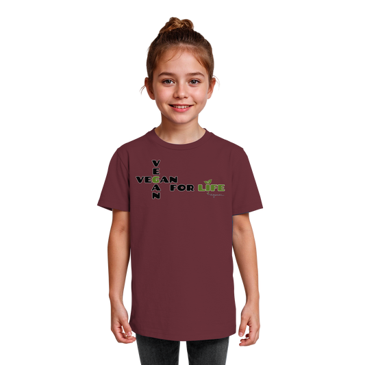 vegwear "vegan for life" - unisex Kids Organic T-Shirt